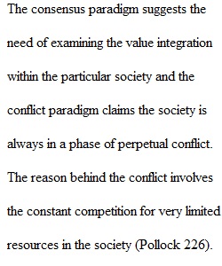 consensus vs. conflict paradigms